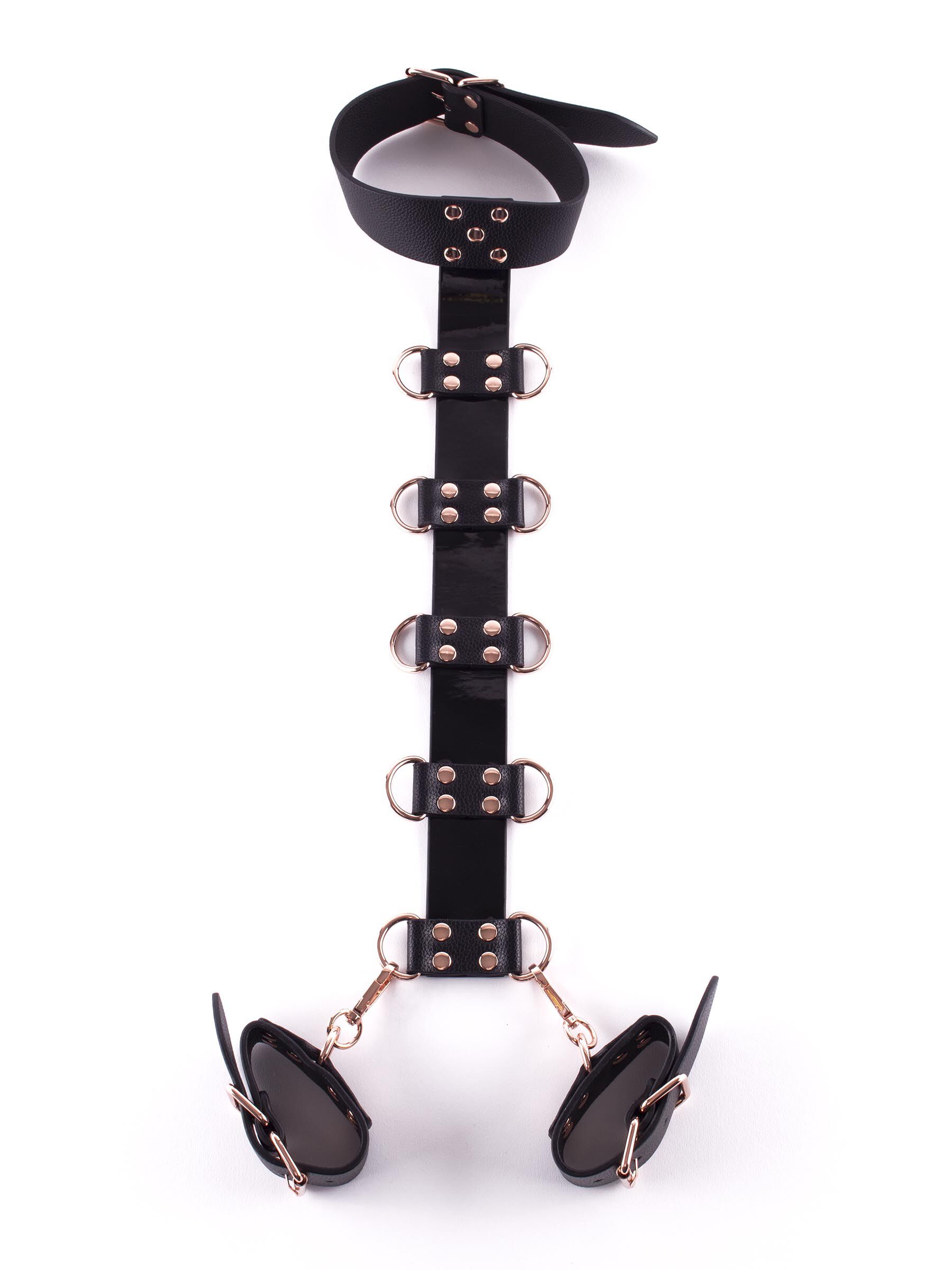 Signature Faux Leather Neck to Wrist Restraint