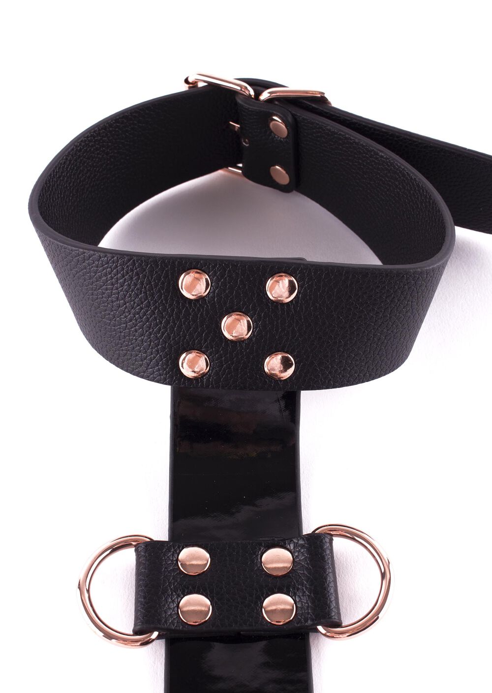 Signature Faux Leather Neck to Wrist Restraint