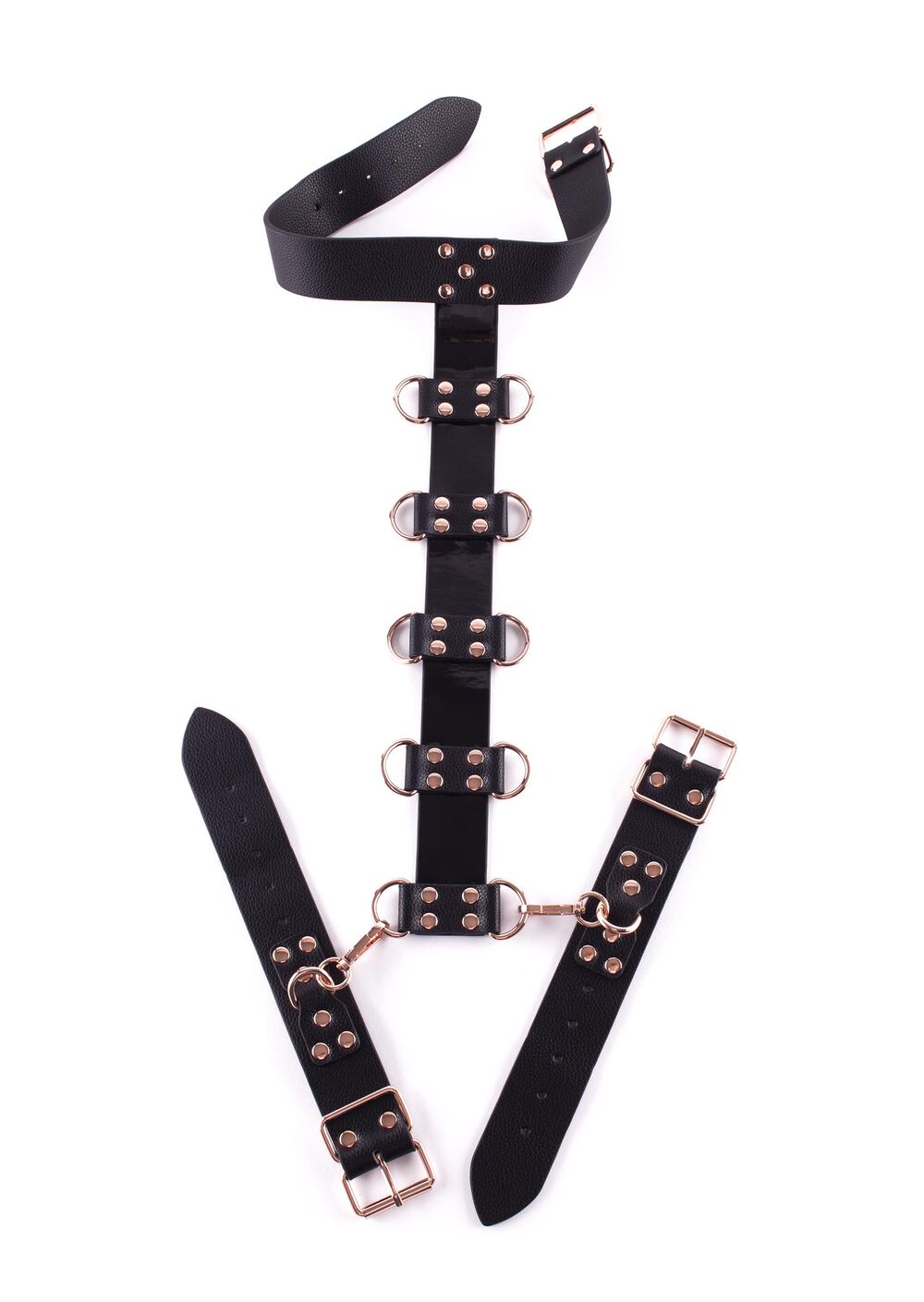 Signature Faux Leather Neck to Wrist Restraint