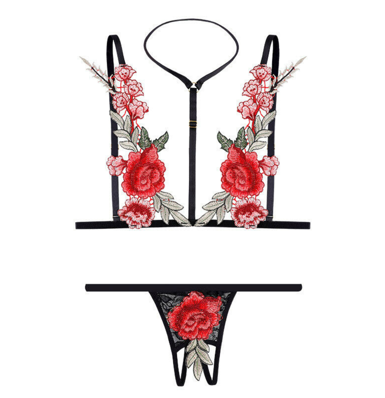 Rose Bed Lingerie Set