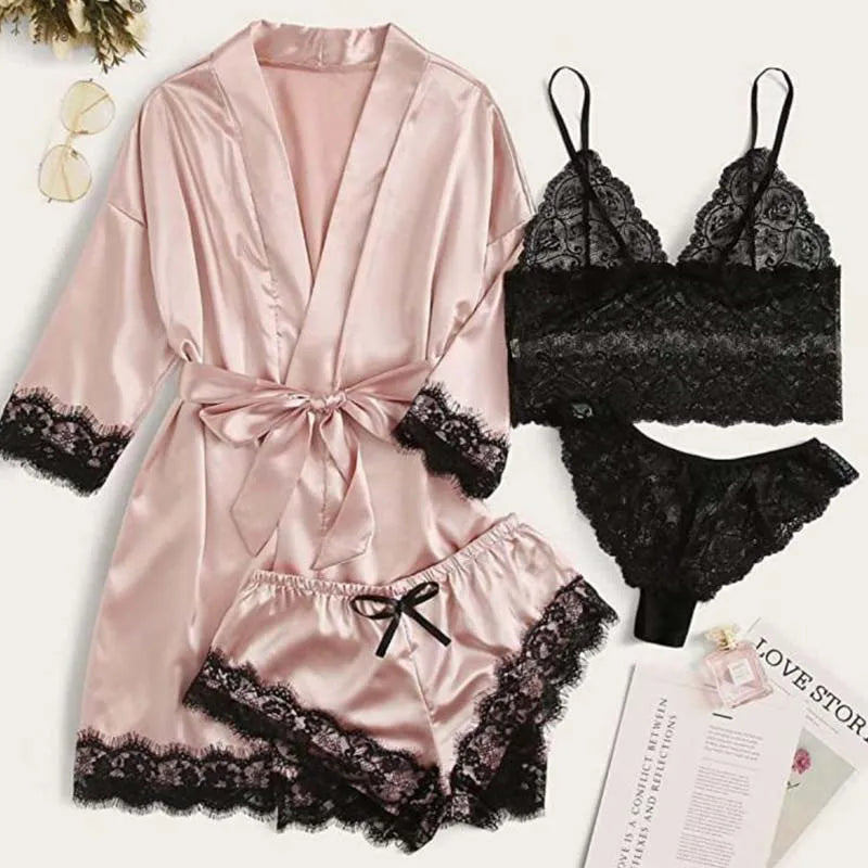 Serene Silk Satin Sleepwear Set