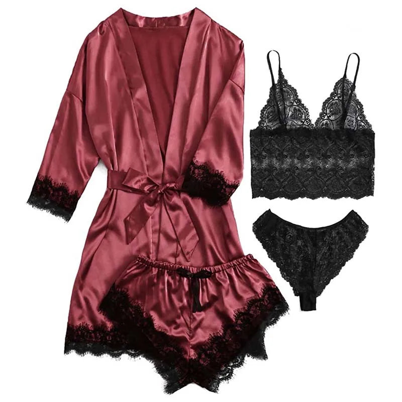 Serene Silk Satin Sleepwear Set