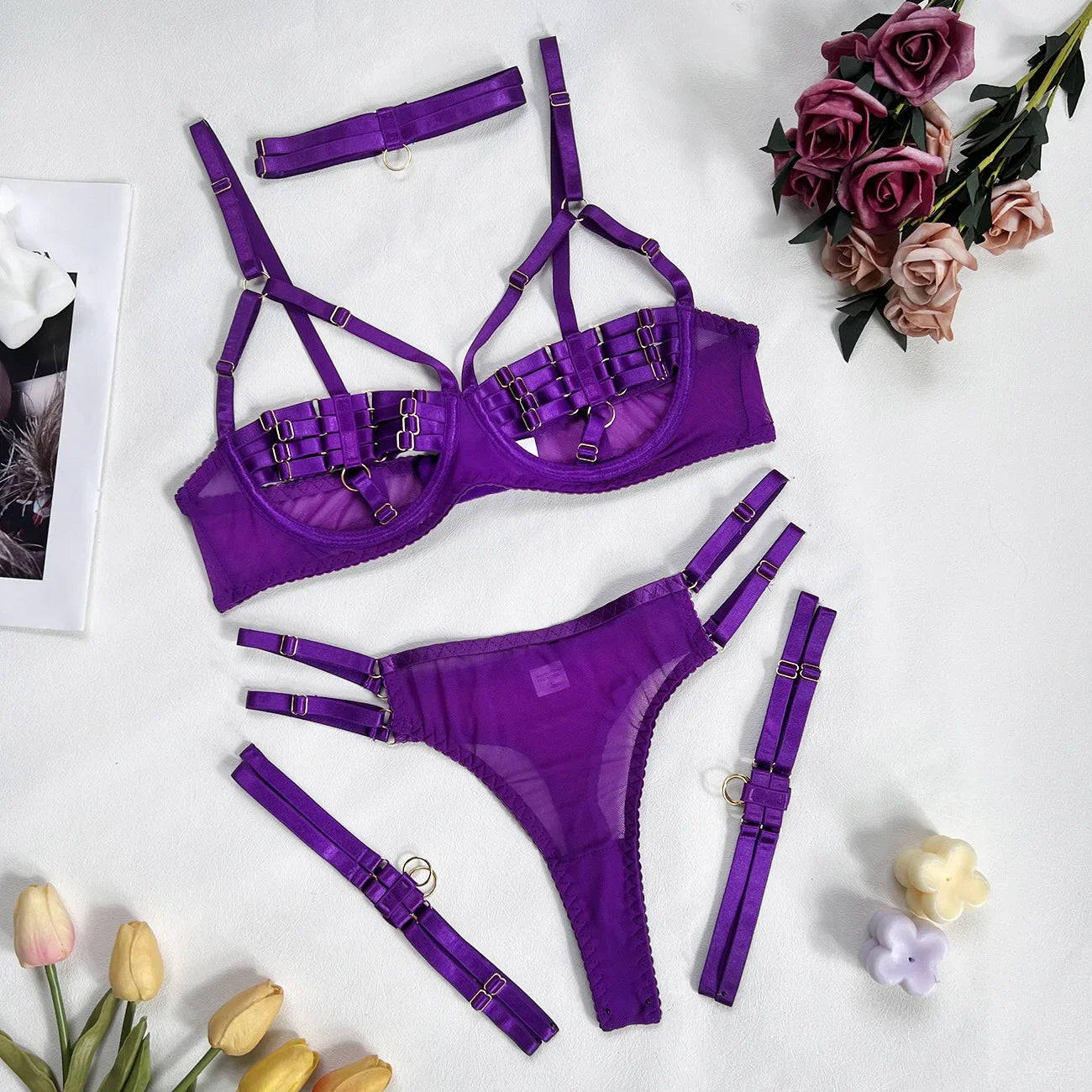 Velvet Allure Lingerie Set