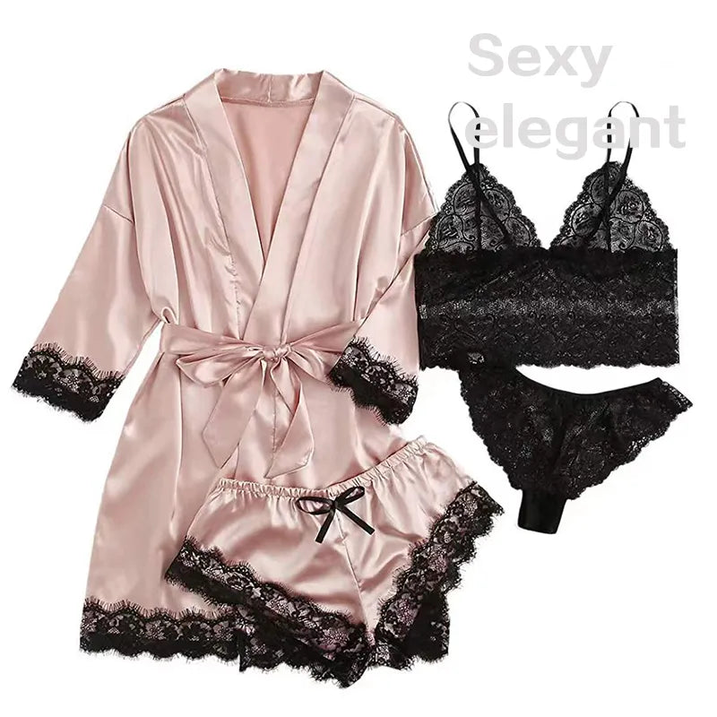 Serene Silk Satin Sleepwear Set