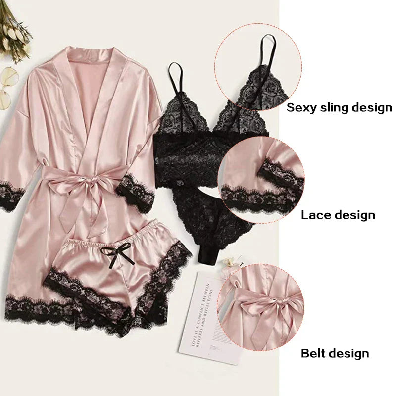 Serene Silk Satin Sleepwear Set