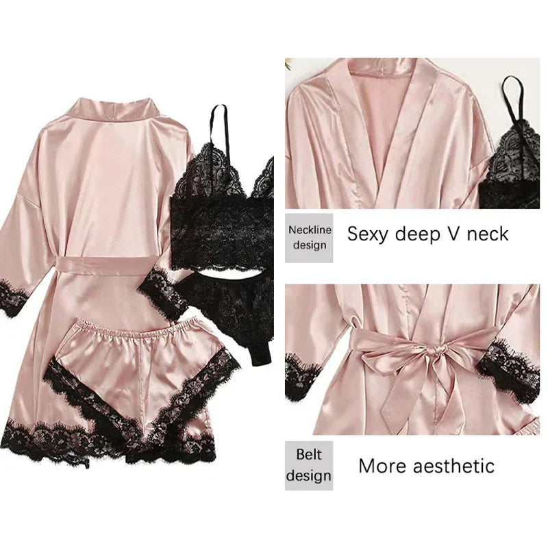 Serene Silk Satin Sleepwear Set