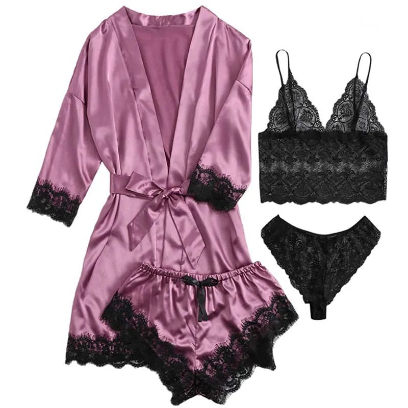 Serene Silk Satin Sleepwear Set