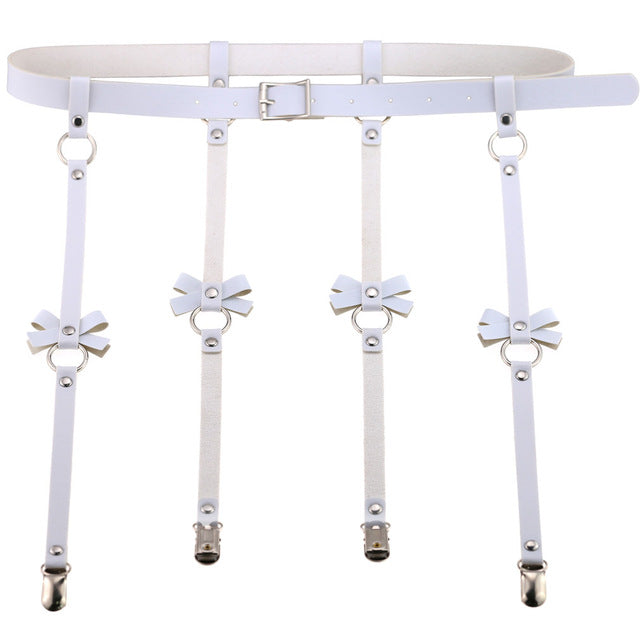 Bow Leather Garter